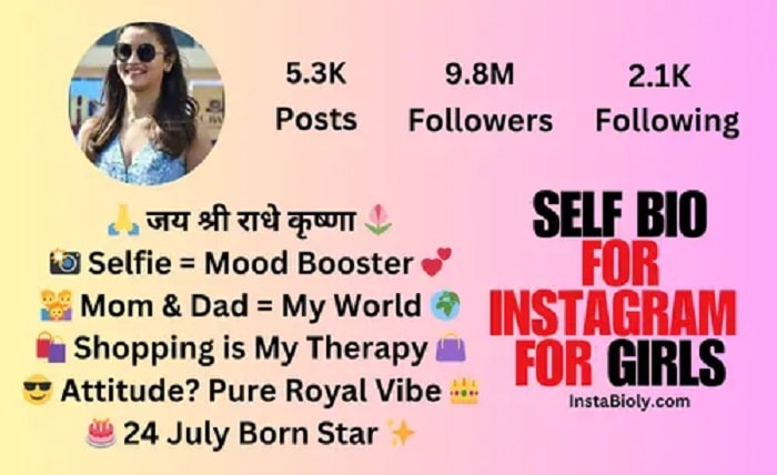 insta bio for girl