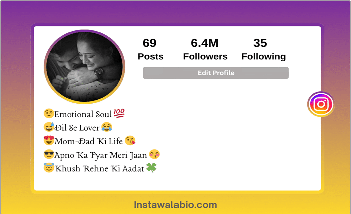 instagram love bio