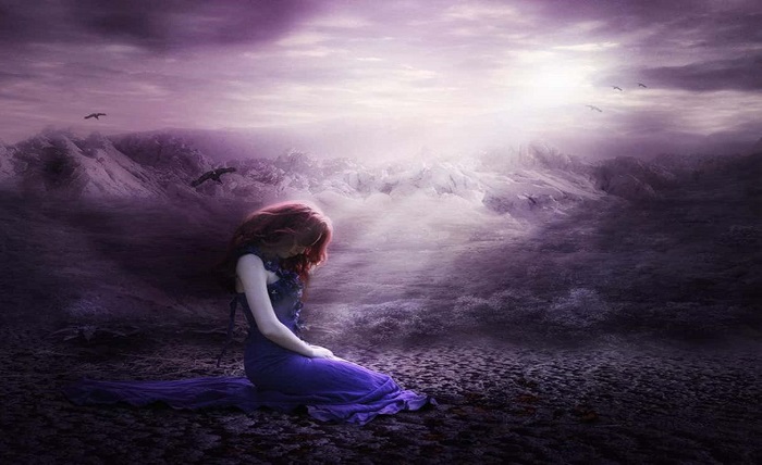 alone sad girl dp